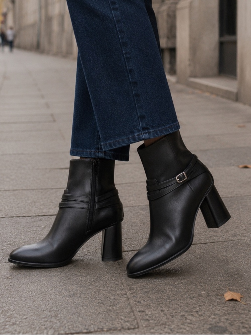 ECCO Sculpted Alba 65 Leather Ankle Heel Boot Sz 38 (US 7-7.5) NWOB